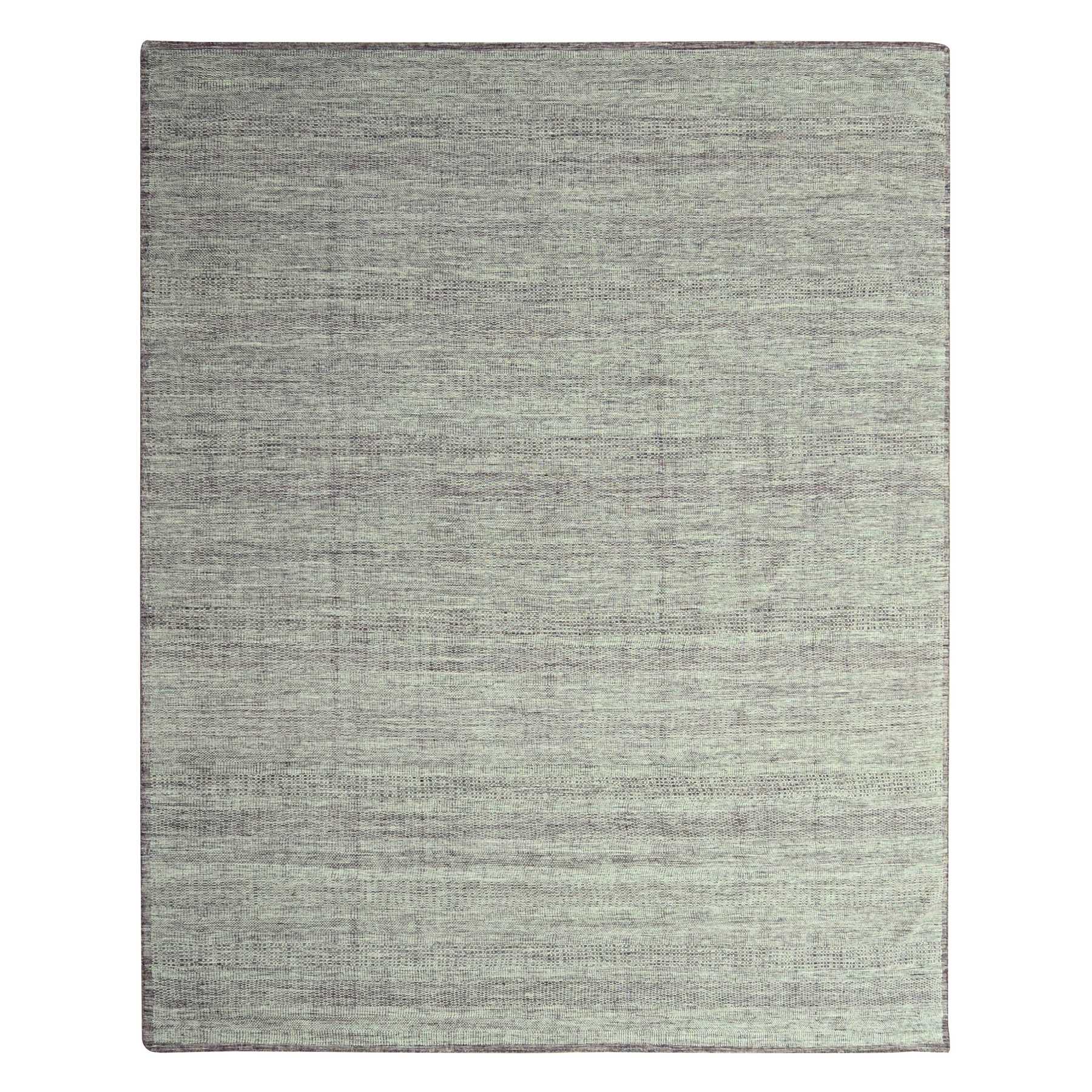 Wine Red with Ivory, Hand Knotted, Oxidized and Distressed Grass Design with Exposed Warps, 100% Wool, XL, Oversized, Oriental Rug